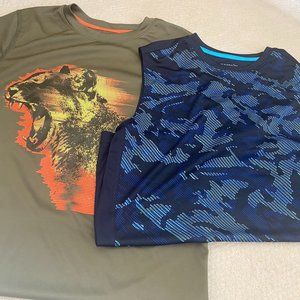 **Gently Used Boys Dri-Fit Tee/Tank Bundle size L